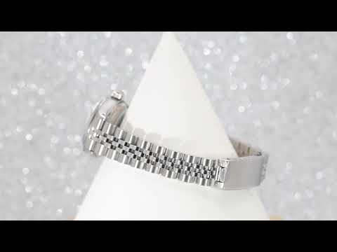 Rolex Datejust 26MM 6916 Blue Mother of Pearl Diamond Dial Smooth Bezel Stainless Steel Jubilee Bracelet