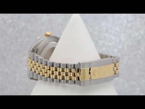 Rolex Datejust 41MM 126333 Black Diamond Dial Fluted Bezel Two Tone Yellow Gold Jubilee Bracelet