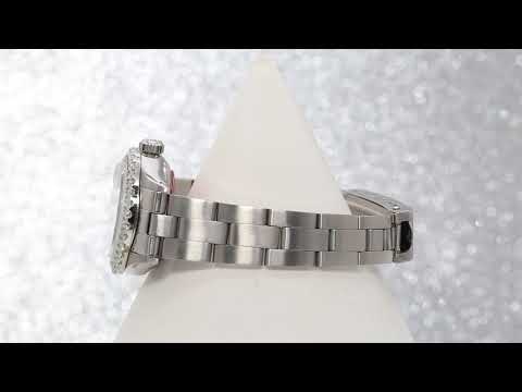 Rolex Datejust 26MM 6916 Red Diamond Dial Diamond Bezel Stainless Steel Oyster Bracelet