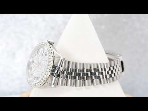 Rolex Datejust 16014 36MM White Diamond Dial With Stainless Steel Bracelet