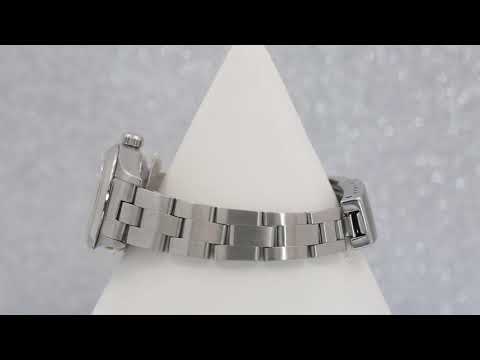 Rolex Date 26MM 69160 White Arabic Dial Smooth Bezel Stainless Steel Oyster Bracelet