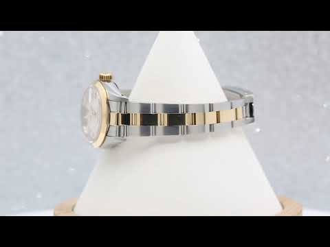 Rolex Datejust 26MM 6917 Ivory Arabic Dial Smooth Bezel Two Tone Yellow Gold Oyster Bracelet