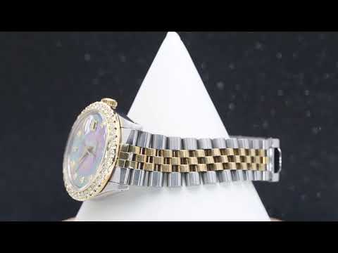Rolex Datejust 1603 36MM Pink and Green Diamond Dial With 1.30 CT Diamonds