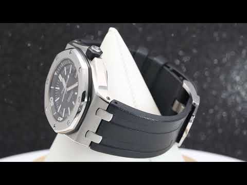 Audemars Piguet Royal Oak Offshore Chronograph 15703ST 42MM Black Dial With Rubber Bracelet