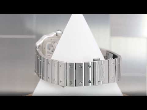 Cartier Santos WHSA0015 39.8MM White Dial With Stainless Steel Bracelet
