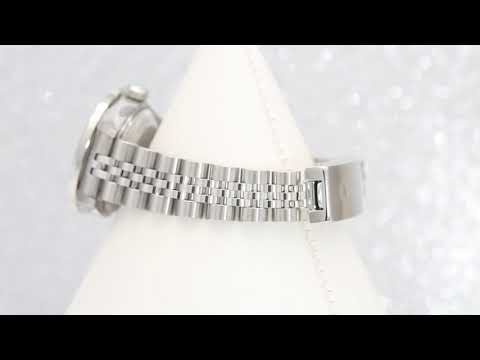 Rolex Datejust 26MM 69174 Silver Diamond Dial Diamond Bezel Stainless Steel Jubilee Bracelet 0.9ct