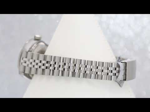 Rolex Datejust 26MM 69174 Black Diamond Dial Fluted Bezel Stainless Steel Jubilee Bracelet