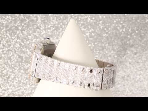 Cartier Santos WSSA0018 40MM Rose Gold Diamond Dial With Stainless Steel Bracelet