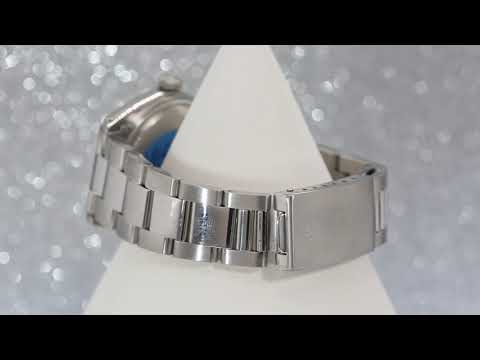 Rolex Datejust 36MM 16234 Black Diamond Dial Fluted Bezel Stainless Steel Oyster Bracelet