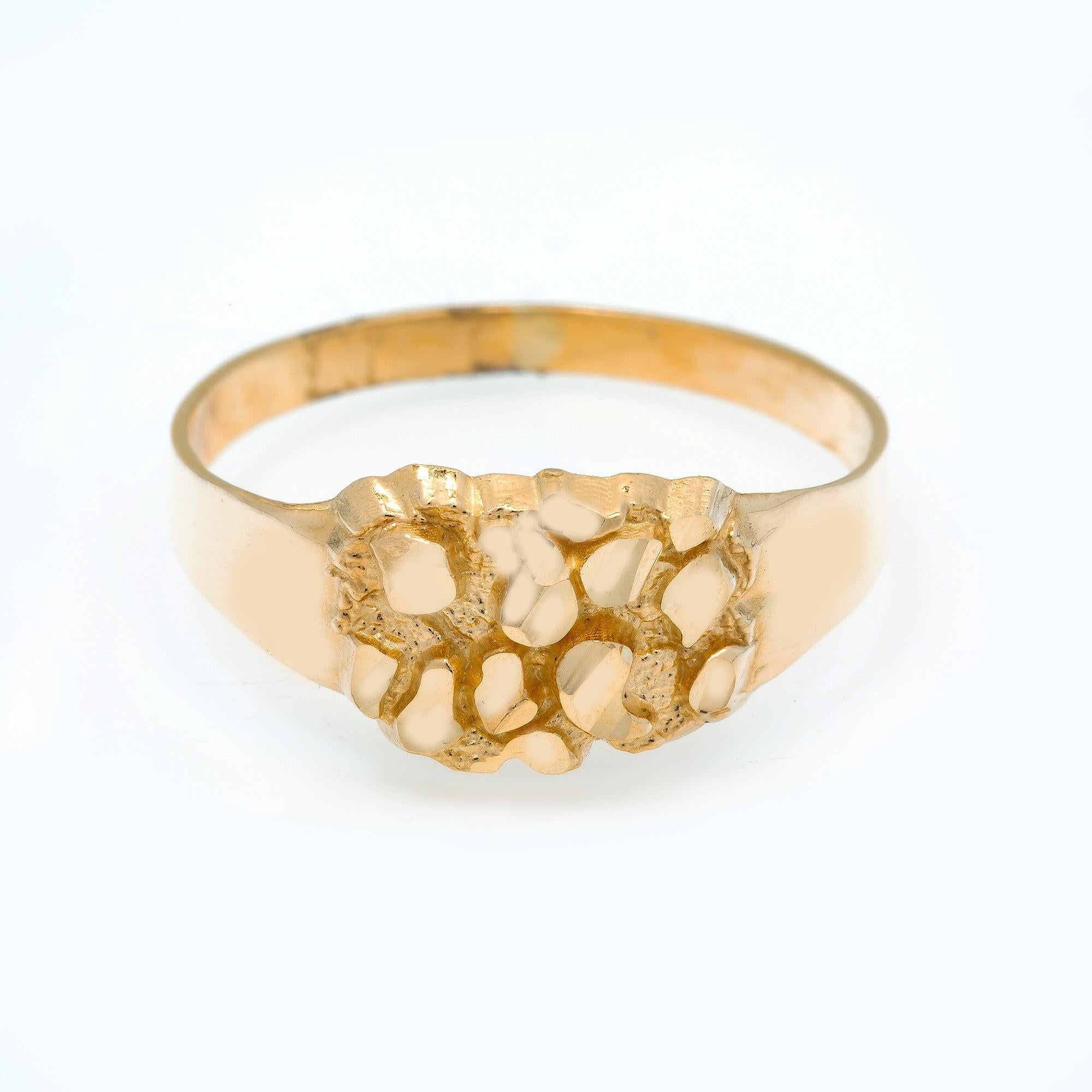 10K GOLD NUGGET RING 2.1G
