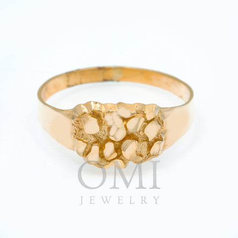 10K GOLD NUGGET RING 2.1G
