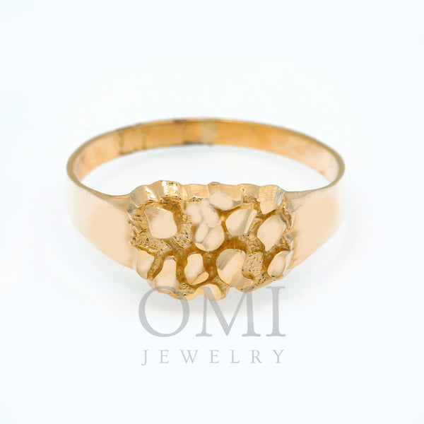10K GOLD NUGGET RING 2.1G