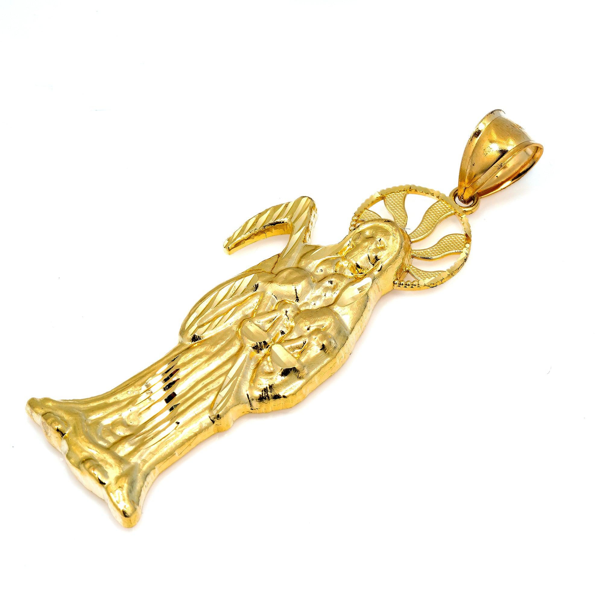 10K GOLD GRIM REAPER PENDANT 2.7"