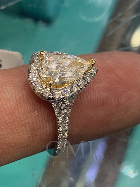 Diamond ring 18k white gold