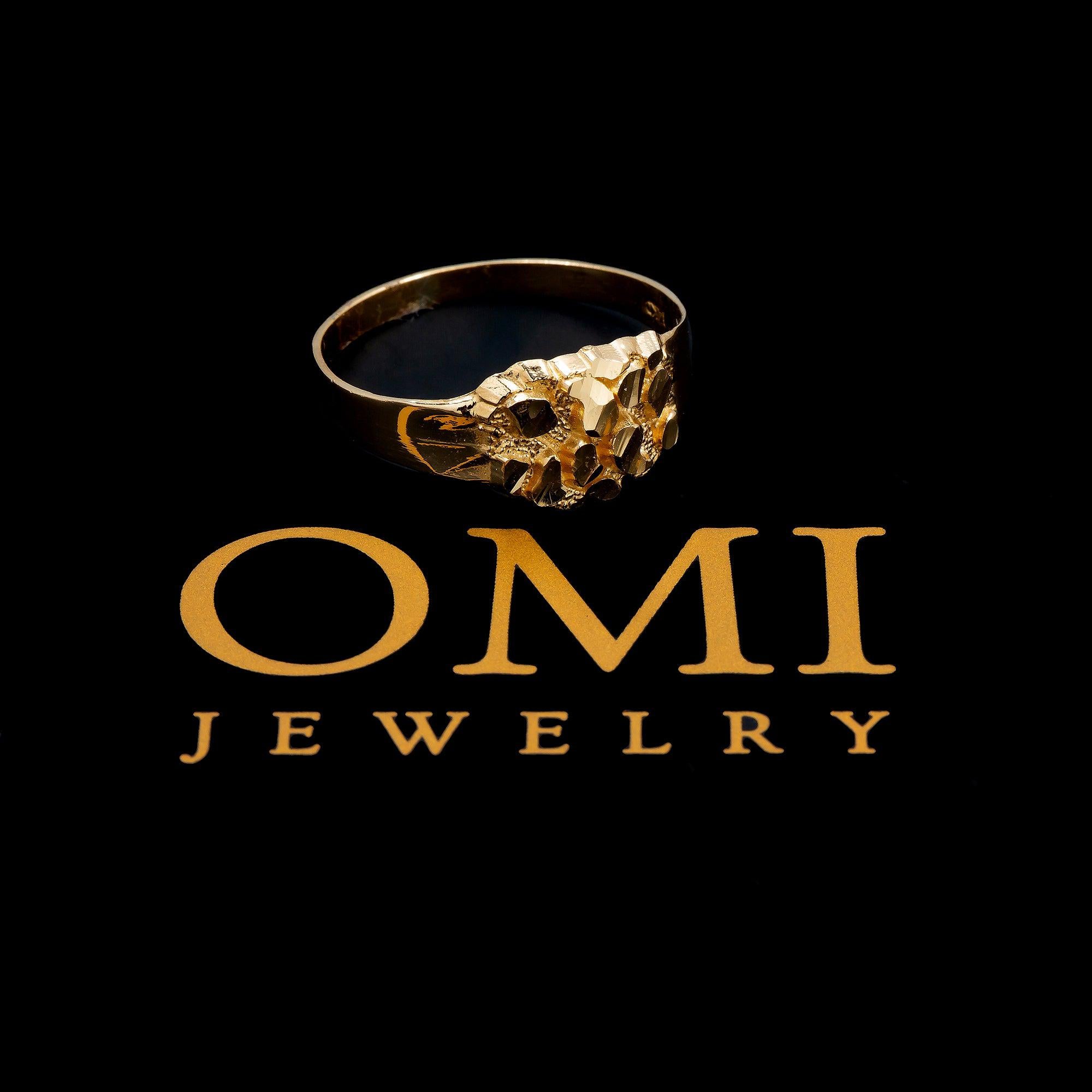 10K GOLD NUGGET RING 2.1G