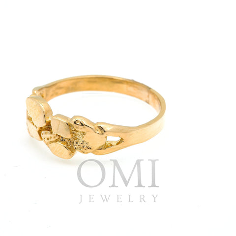 10K GOLD NUGGET RING 2.6G
