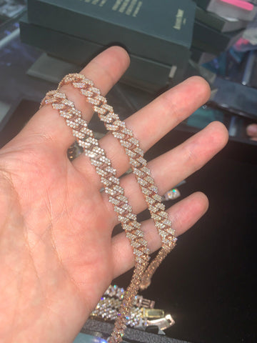 7mm Rose Gold Curb Chain Necklace