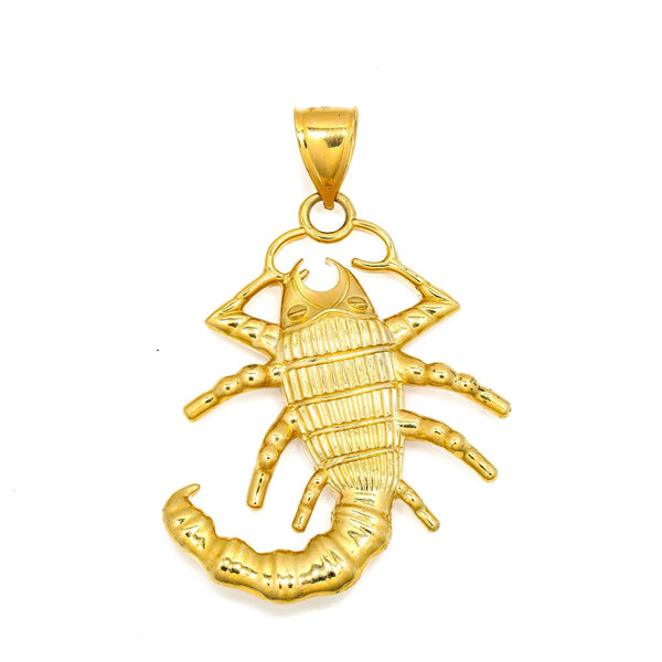 Yellow Gold Scorpion outlets 10K Mens Pendant CZ