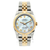 Rolex Datejust 36mm Yellow Gold and Stainless Steel Bracelet Blue Mother of Pearl Dial