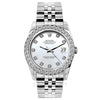 Rolex DateJust Diamond Watch, 26mm, Stainless Steel Bracelet Mother of Pearl Dial w/ Diamond Bezel