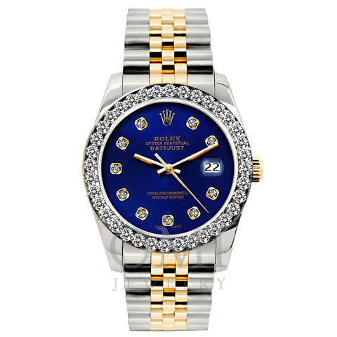 Rolex Datejust 26MM Sapphire Diamond Dial And Bezel With Two Tone Jubilee Bracelet